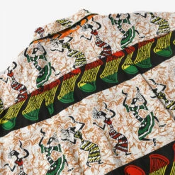 50's Milano S/S Shirt - Rasta (Beige/Orange) -Fashion Menswear Store 50 sMilanoSSShirt Rasta BeigeOrange 04 b2bf0818 a735 43ac aea5 c2ea9dd6f7df