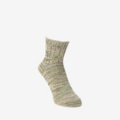 5 Colour Mix Quarter Socks - Khaki