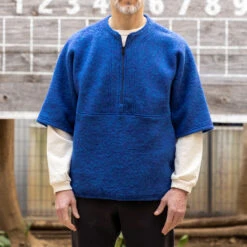 Wool Half-Zip Watch Shirt - Mix Blue -Fashion Menswear Store 7178 c9c98136 267a 4c2b 8689 22bdd4c46b22