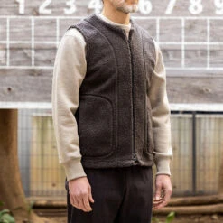 Boa Wool Zip Vest - Ink Black -Fashion Menswear Store 8282 2 a695b311 a7d9 42d9 a1ca 701e70628d4d