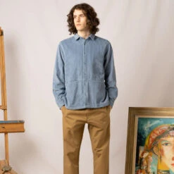 Armadale Corduroy Overshirt - Sky Blue -Fashion Menswear Store ARMADALEOVERSHIRT SKYBLUECORD06 24ffd70e d74b 4ea8 aad0 8f26ff9096cc