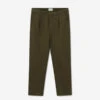 Foret Brook Twill Chino Pants - Army Green -Fashion Menswear Store BROOKTWILLCHINOPANTS ArmyGreen01