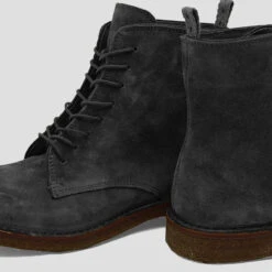 Bootflex Suede Derby Boots - Gunmetal Grey -Fashion Menswear Store BootflexSuedeDerbyBoots GunmetalGrey04
