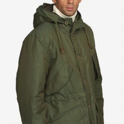 Boston Army Parka - Olive Green -Fashion Menswear Store BostonArmyParka Green08