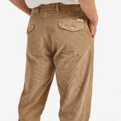 Foret Brook Corduroy Pleated Trousers - Khaki -Fashion Menswear Store BrookCorduroyTrousers Khaki08 21307b9d db17 43bd 915e 689e2b176cb9