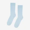 Colorful Standard Classic Organic Crew Socks - Polar Blue -Fashion Menswear Store CLASSICORGANICSOCK POLARBLUE01