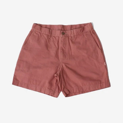 Cotton Oxford Shorts - Dark Pink 3 Cotton Oxford Shorts - Dark Pink