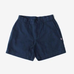 Cotton Oxford Shorts - Deep Blue