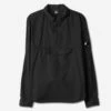 Cotton Rip-Stop Anorak Overshirt - Black -Fashion Menswear Store COTTONRIP STOPANORAKSHIRT Black01