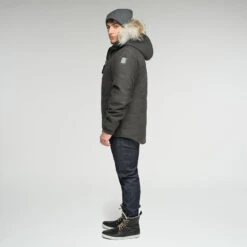 Cambridge Mid-Weight Parka - Charcoal 13 Cambridge Mid-Weight Parka - Charcoal -Fashion Menswear Store Cambridge Charcoal 04 a7671f5a 8be1 4c31 8ec6 8d20010565ef