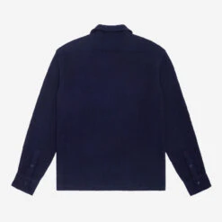 Camp Shirt - Navy Textured HBT -Fashion Menswear Store CampShirt NavyTexturedHBT03 23b507ae 1c66 46ad 830e ff15b69d936b