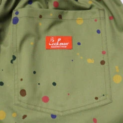 Chef Shorts - Olive Sauce Splash -Fashion Menswear Store ChefShorts OliveSauceSplash07 2442f192 56b4 40cb ac28 d4cafcbf7557