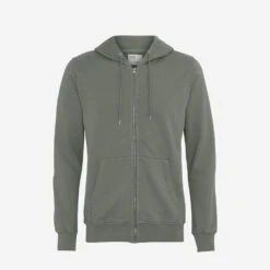Colorful Standard Classic Organic Zip Hoodie - Dusty Olive