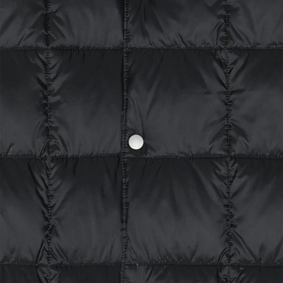 Crew Neck Button Down Jacket - Grey 7 Crew Neck Button Down Jacket - Grey - Image 5