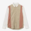 Foret Dart Ripstop Shirt - Brick/Khaki/Cloud -Fashion Menswear Store DARTRIPSTOPSHIRT BRICKKHAKICLOUD01