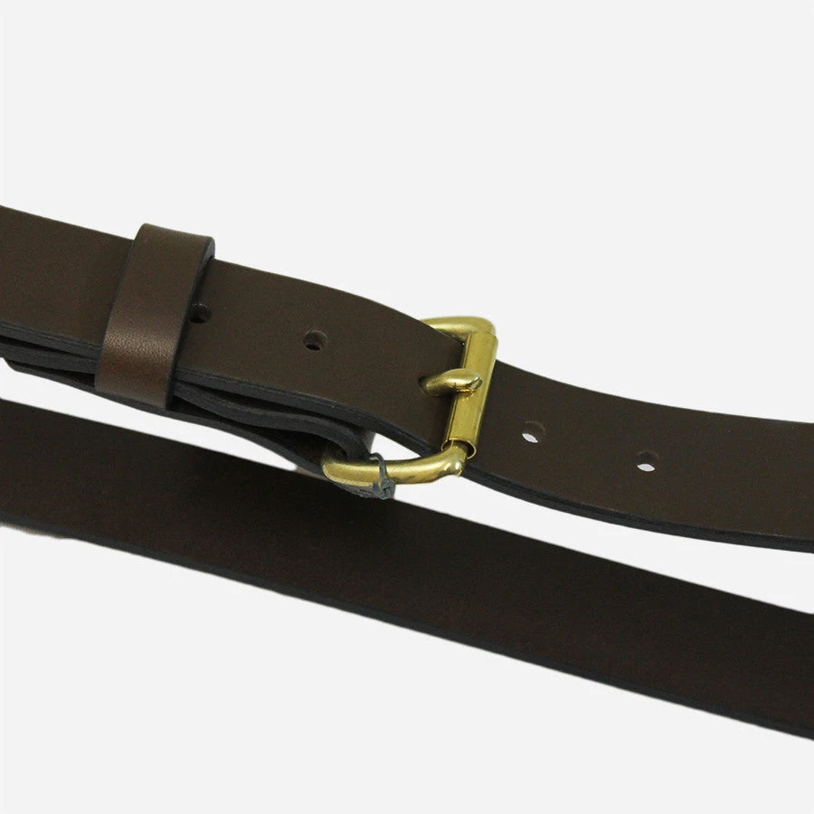 Daily 11oz Leather Belt - Brown/Brass 5 Daily 11oz Leather Belt - Brown/Brass - Image 3