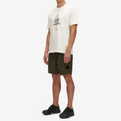 Eco-Chrome R Utility Lens Swim Shorts - Ivy Green -Fashion Menswear Store ECO CHROMERUTILITYSWIMSHORTS IvyGreen03 a6058979 3005 40cf 8923 993376b121b4