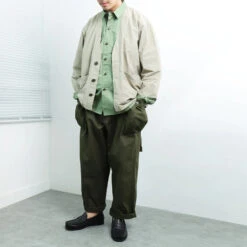 Engineer Side Pocket Cardigan - Tea Green -Fashion Menswear Store EngineerSidePocketCardigan TeaGreen06
