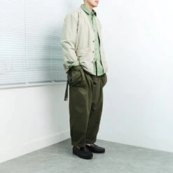 Engineer Side Pocket Cardigan - Tea Green -Fashion Menswear Store EngineerSidePocketCardigan TeaGreen08