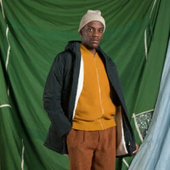 Essa Merino Wool Zipper Cardigan - Tinsel Gold -Fashion Menswear Store EssaMerinoWoolZipperCardigan TinselGold06 dc9ad27d 2cf7 4732 b6e0 6236ebce0641