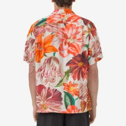 Flowers Short-Sleeve Vacation Shirt - Multi-Colour -Fashion Menswear Store FLOWERS 2246