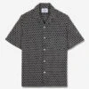 Folc Short-Sleeve Vacation Shirt - Black 1 Folc Short-Sleeve Vacation Shirt - Black -Fashion Menswear Store FOLC BLACK