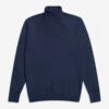 Finlay Merino Wool Roll Neck Sweater - Navy 2 Finlay Merino Wool Roll Neck Sweater - Navy -Fashion Menswear Store FinlayMerinoWoolRollNeckSweater Navy01 212ccf63 e8f6 4f10 9f14 5d38af6e3ca2