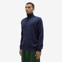 Finlay Merino Wool Roll Neck Sweater - Navy -Fashion Menswear Store FinlayMerinoWoolRollNeckSweater Navy05 353e9a24 3508 4402 ba1e c3f35d7bc584