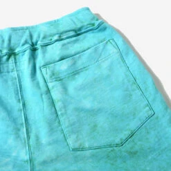 French Terry Pleated Shorts - Tie Dye Green + Mineral -Fashion Menswear Store FrenchTerryPleatedShorts TieDyeGreen Mineral05 87fde730 e197 4fc2 86f3 0a8ccec61467