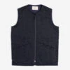 Gladsmuir Quilted Vest - Dark Navy 1 Gladsmuir Quilted Vest - Dark Navy -Fashion Menswear Store GLADSMUIRVEST DARKNAVY01