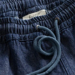 Foret Home Easy Denim Shorts - Indigo -Fashion Menswear Store HOMESHORT DENIM02