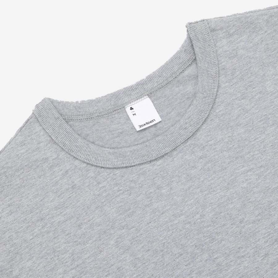 Heavyweight Plain T-Shirt - Heather Grey (v2) 4 Heavyweight Plain T-Shirt - Heather Grey (v2) - Image 2