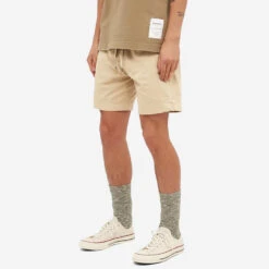 Armor-Lux Heritage Drawstring Easy Shorts - Beige 9 Armor-Lux Heritage Drawstring Easy Shorts - Beige -Fashion Menswear Store HeritageDrawstringShorts Beige03