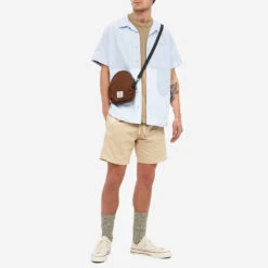 Armor-Lux Heritage Drawstring Easy Shorts - Beige 11 Armor-Lux Heritage Drawstring Easy Shorts - Beige -Fashion Menswear Store HeritageDrawstringShorts Beige05