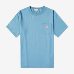 Armor-Lux Heritage Logo Pocket T-Shirt - Saint-Lo Blue