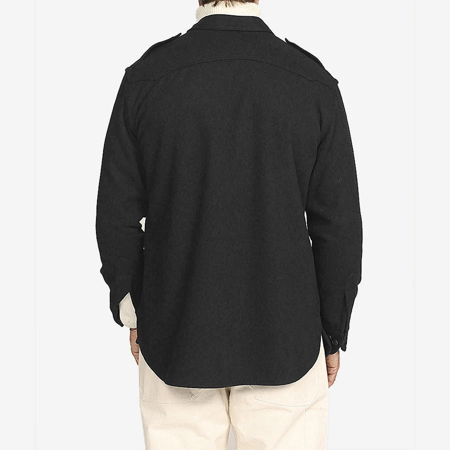 Homer Army Wool Overshirt - Grey 6 Homer Army Wool Overshirt - Grey - Image 4