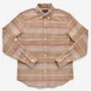 Houndstooth Stripe Flannel Shirt - Camel -Fashion Menswear Store HoundstoothStripeFlannelShirt Camel01