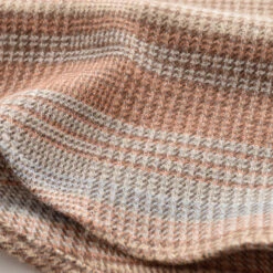 Houndstooth Stripe Flannel Shirt - Camel -Fashion Menswear Store HoundstoothStripeFlannelShirt Camel04