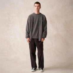 Lambswool V-Neck Knit Cardigan - Charcoal 22 Lambswool V-Neck Knit Cardigan - Charcoal -Fashion Menswear Store LAMBSWOOLV NECKKNITCARDIGAN Charcoal04 42a635b2 01e3 47c9 80b7 d468a6ff496a