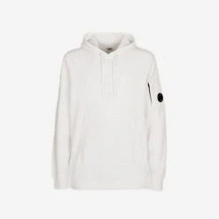 Light Terry Knitted Hoodie - Gauze White