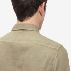 Lino Pockets Shirt - Cobblestone -Fashion Menswear Store LINOPOCKETSSHIRT Cobblestone04 4f84af60 291f 441f b9af 14d7203b831a