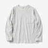 Long-sleeve Pocket T-Shirt - Drop Blue -Fashion Menswear Store Long SleevePocketT Shirt DropBlue01