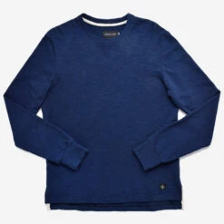 Double Slub Long-Sleeve T-Shirt - Indigo