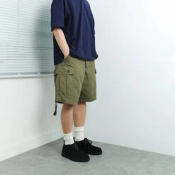 M65 Utility Cargo Shorts - Olive -Fashion Menswear Store M65SHORTS LIGHTGreen09