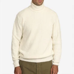 Marta Sailor Wool Turtleneck - Off White