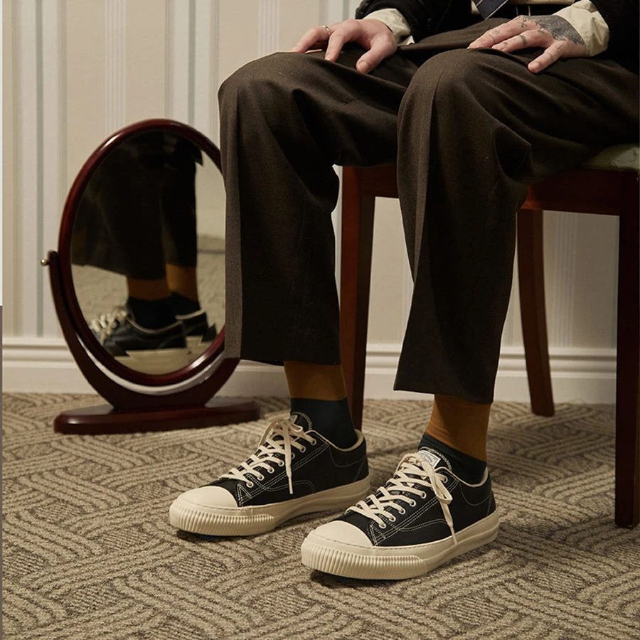 Military Standard Leather Low Sneaker - Black 7 Military Standard Leather Low Sneaker - Black - Image 5