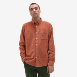Mod Classic Corduroy Shirt - Cedar Wood 11 Mod Classic Corduroy Shirt - Cedar Wood -Fashion Menswear Store ModCorduroyShirt CedarWood05 a9014398 d198 404f b802 c61155cab414