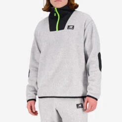 NB AT Spinnex 1/4 Zip Fleece Sweater - Grey