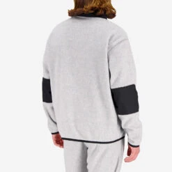 NB AT Spinnex 1/4 Zip Fleece Sweater - Grey -Fashion Menswear Store NBATSpinnex14ZipFleeceSweater Grey04
