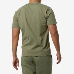 NB Athletics Nature State T-Shirt - Olive Leaf -Fashion Menswear Store NBAthleticsNatureStateShortSleeveTee OliveLeaf03